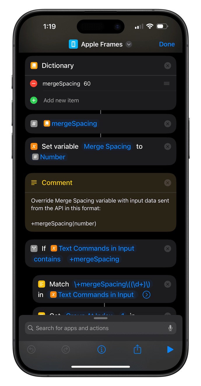 Features overview on mobile