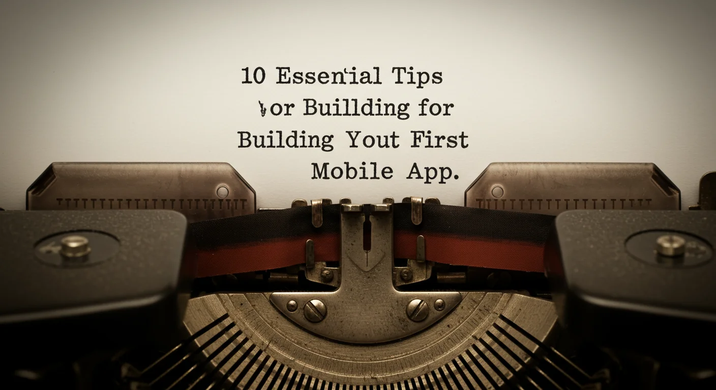 10 Essential Tips for Building Your First Mobile App
