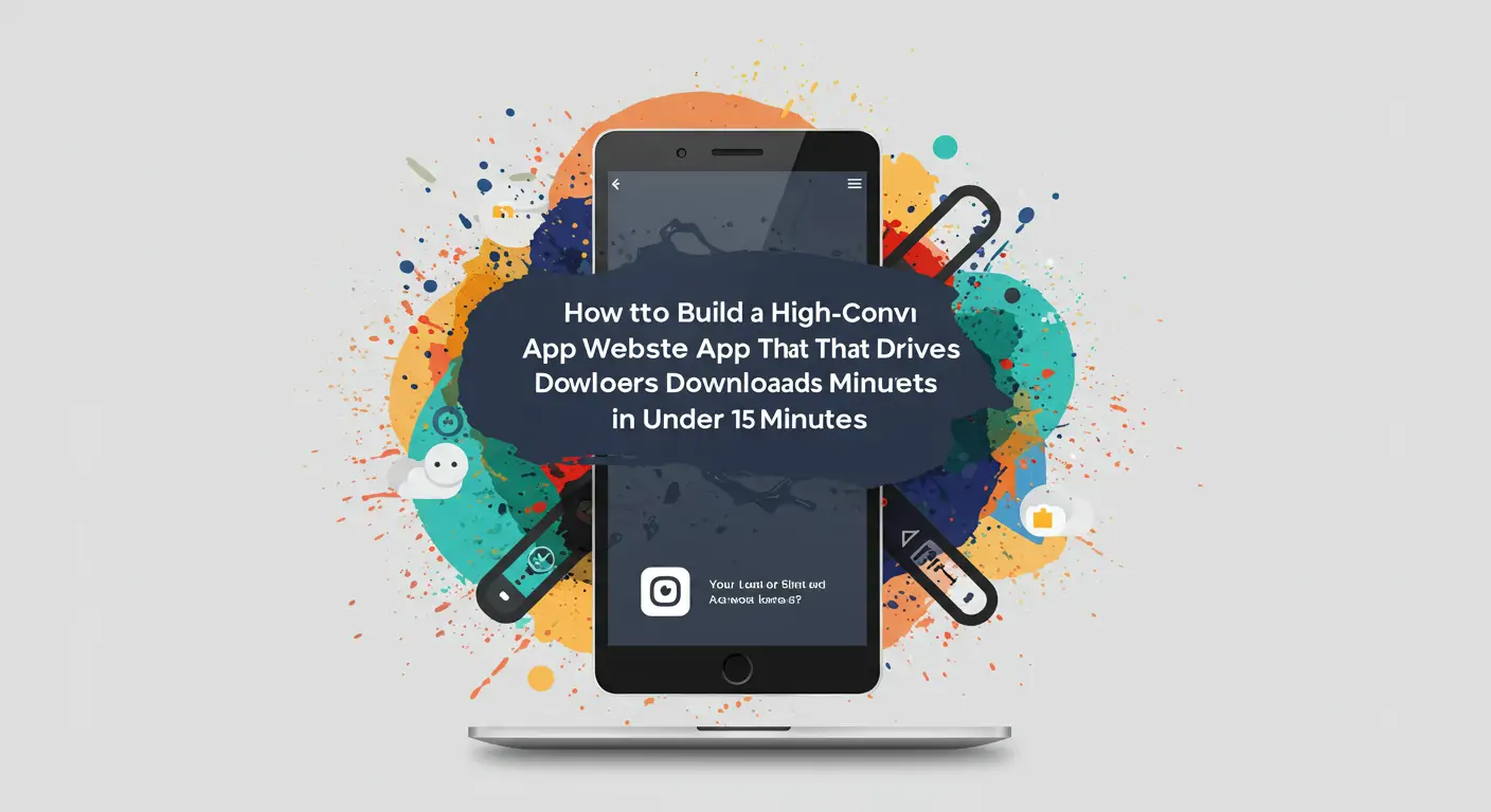 How to Build a High-Converting App Website That Drives Downloads in Under 15 Minutes