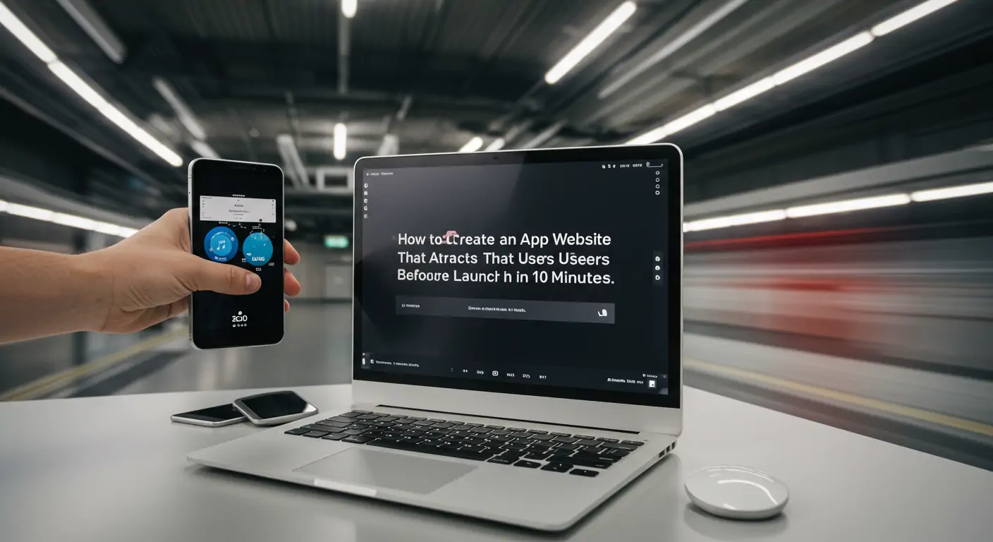 How to Create an App Website That Attracts Users Before Launch in 10 Minutes