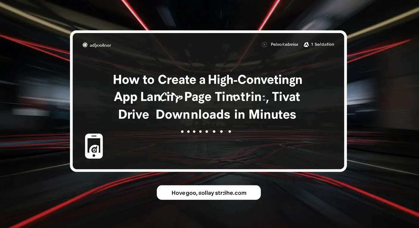 How to Create a High-Converting App Landing Page That Drives Downloads in Minutes