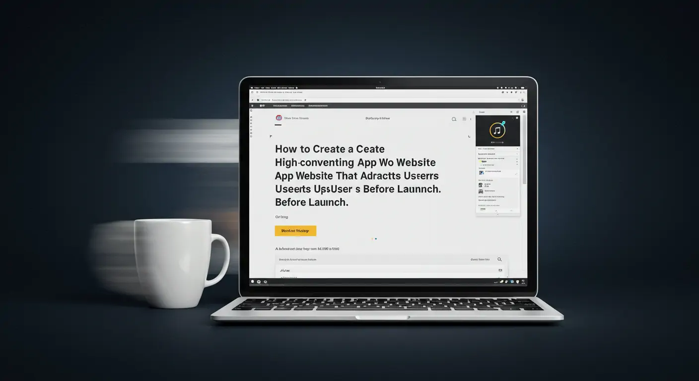 How to Create a High-Converting App Website That Attracts Users Before Launch