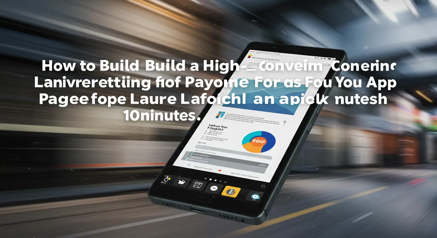 How to Build a High-Converting Landing Page for Your App Before Launch in 10 Minutes