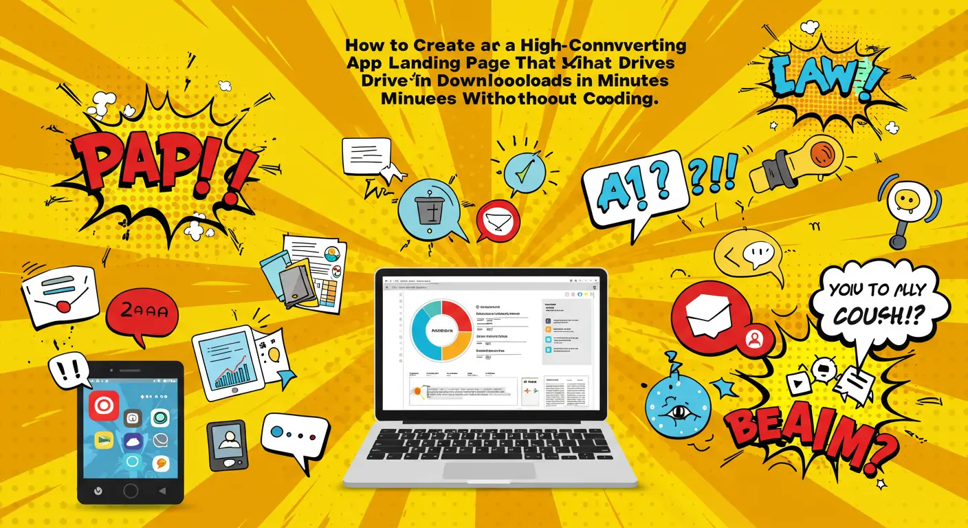 How to Create a High-Converting App Landing Page That Drives Downloads in Minutes Without Coding