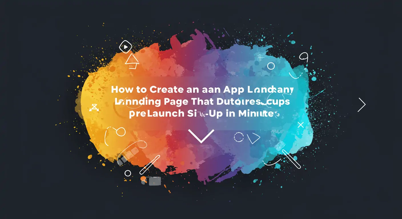 How to Create an App Landing Page That Drives Pre-Launch Sign-Ups in Minutes